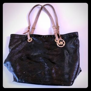 Classic MK patent leather tote - EXTREMELY USED